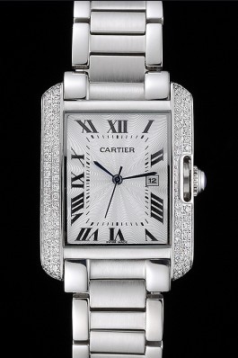 White Dial Cartier Tank replica