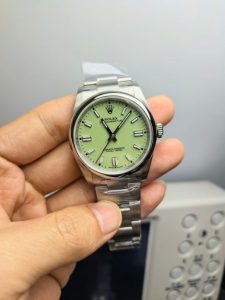 Replica-Rolex-pistachio-green-126000-768x1024